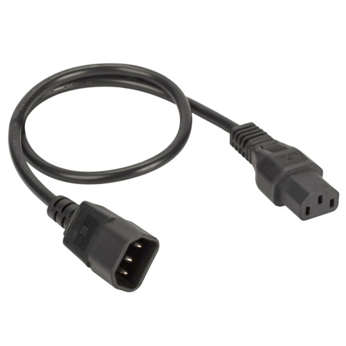 Кабель питания DKC, IEC320 C13 - IEC320 C14, 1,0м, 3х1,5мм