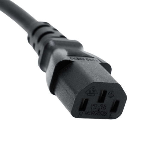 Кабель питания DKC, Sсhuko - IEC320 C13, 0,5м, 3х1,5мм