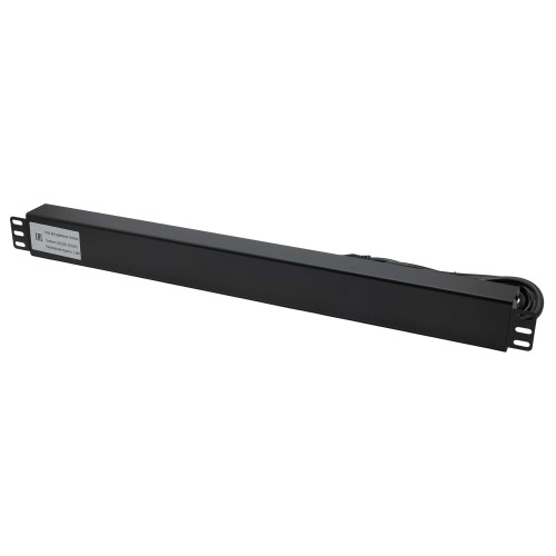 Блок распределения питания (PDU) 0U 10A с индикацией и защитой, Вых:10 С13, Вх:С14