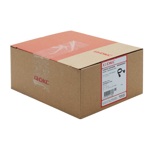 Кабель питания DKC, Sсhuko - IEC320 C13, 1,8м, 3х1,5мм