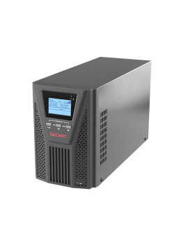 Онлайн ИБП ДКС серии Смолл Тауэр (Small Tower), 1000 ВА/900 Вт, 1/1, 2xSchuko, EPO,USB, RS-232, RJ45, з/у 1А, 3x7Ач