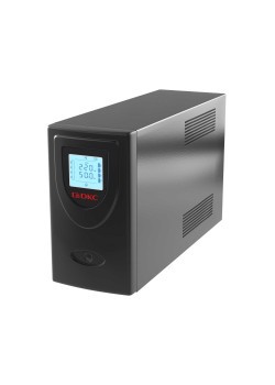 Линейно-интерактивный ИБП ДКС серии Инфо Элсиди (Info LCD), 2000 ВА/1200 Вт, 1/1,2xIEC C13, 2xSchuko, USB + RJ45, LCD, 2x9Aч