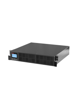 Онлайн ИБП ДКС серии Смолл Рэкмаунт (Small Rackmount), 3000 ВА/2700 Вт, 1/1, 8xIEC C13, 1хIEC C19, EPO, USB, RS-232, Rack 2U, з/у 1А, 6x9Ач