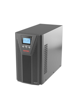 Онлайн ИБП ДКС серии Смолл Тауэр (Small Tower), 2000 ВА/1800 Вт, 1/1, 4xSchuko, EPO,USB, RS-232, RJ45, з/у 6А, без АКБ