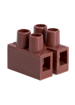 КЛЕММНИК Фибергласс, 2р,150°С,450V, 24A, 2,5мм.кв.