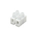 Колодка клемм из Полипропилена (раб. темп. 85 град.) 24А, 2 пол., для жил до 2.5кв.мм, белая