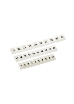 Маркировка для клемм, ширина 6 мм, от 1 до 10, вертикальная ориентация , 1 шт. = полоса из 10 маркеров