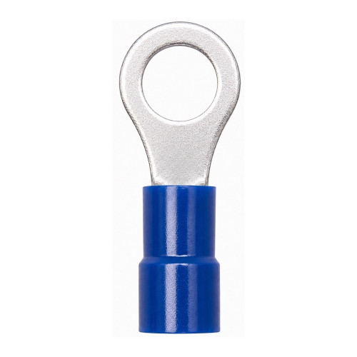 Наконечник с отверстием под винт и изолир.фланцем ПА, легкий ввод жилы, 1,5-2,5 кв.мм М6(д.6,4 мм) (НКИ)