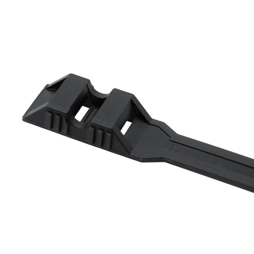 Хомут P6.6 с плоским замком, черный 9x300