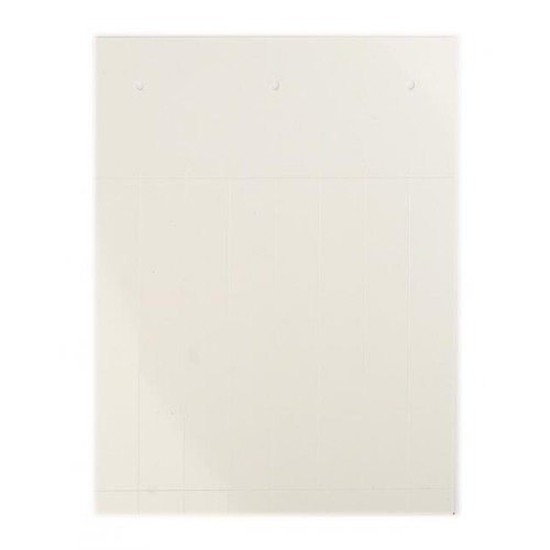 Табличка полужесткая 67x15мм. Клейкое основание. ПВХ-0,5. Белая