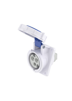 Розетка панельная с наклоном PAS IP67 16А 2P+E 230В