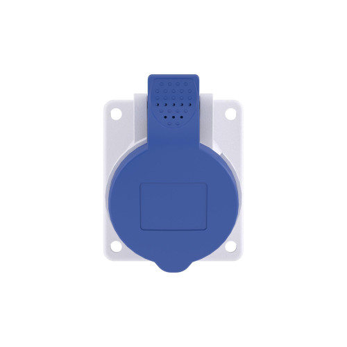 Розетка панельная с наклоном PAS IP44 16А 2P+E 230В