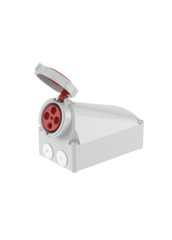 Розетка настенная WS IP67 125A 3P+E 400В