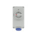 Розетка настенная с механической блокировкой и боковым расположением разъема WIS IP44 16А 2P+E 230В