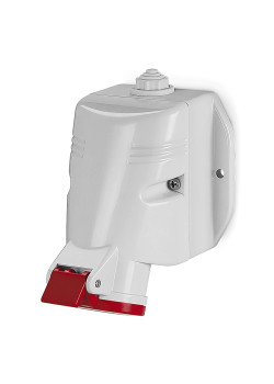 Розетка настенная с безвинтовыми клеммами IP44 32A 3P+E+N 400В