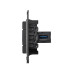 USB 3.0 розетка одинарная в стену, тип А-А, Avanti, черный матовый USB 3.0 розетка одинарная в стену, тип А-А, Avanti, черный матовый