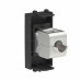 Компьютерная розетка RJ-45 без шторки модульная, кат.6А экранированная, Avanti, черный матовый, 1 модуль