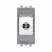 Компьютерная розетка RJ-45 без шторки модульная, кат.6А, Avanti, закаленная сталь, 1 модуль Компьютерная розетка RJ-45 без шторки модульная, кат.6А, Avanti, закаленная сталь, 1 модуль