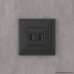 USB зарядное устройство в стену 2.1 А, Avanti, черный матовый