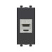 Компьютерная розетка RJ-45 без шторки модульная, кат.5е экранированная, Avanti, черный матовый, 1 модуль Компьютерная розетка RJ-45 без шторки модульная, кат.5е экранированная, Avanti, черный матовый, 1 модуль