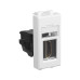 HDMI розетка модульная, тип А-А, Avanti, белое облако, 1 модуль HDMI розетка модульная, тип А-А, Avanti, белое облако, 1 модуль