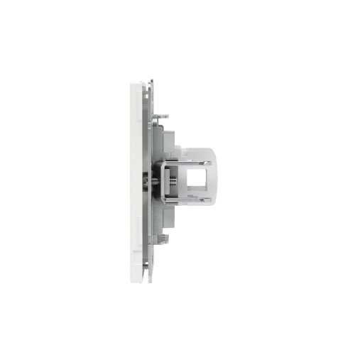 Компьютерная розетка RJ-45 без шторки, кат.6А двойная, KANT, белая магнолия