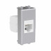 Компьютерная розетка RJ-45 без шторки модульная, кат.6А, Avanti, закаленная сталь, 1 модуль Компьютерная розетка RJ-45 без шторки модульная, кат.6А, Avanti, закаленная сталь, 1 модуль