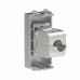 Компьютерная розетка RJ-45 без шторки модульная, кат.6А экранированная, Avanti, закаленная сталь, 1 модуль