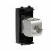 Компьютерная розетка RJ-45 без шторки модульная, кат.6 экранированная, Avanti, черный квадрат, 1 модуль