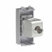 Компьютерная розетка RJ-45 без шторки модульная, кат.6 экранированная, Avanti, закаленная сталь, 1 модуль
