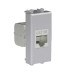Компьютерная розетка RJ-45 без шторки модульная, кат.5е экранированная, Avanti, закаленная сталь, 1 модуль Компьютерная розетка RJ-45 без шторки модульная, кат.5е экранированная, Avanti, закаленная сталь, 1 модуль