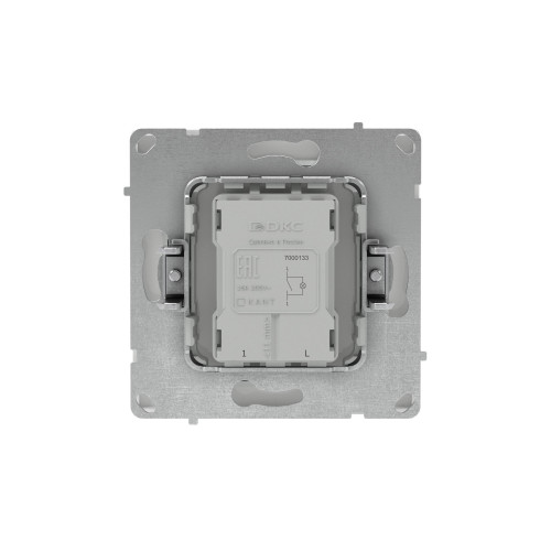 Выключатель одноклавишный с подсветкой, KANT, белая магнолия