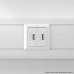 USB зарядное устройство модульное, Avanti, белое облако, 2 модуля, 2.1 А