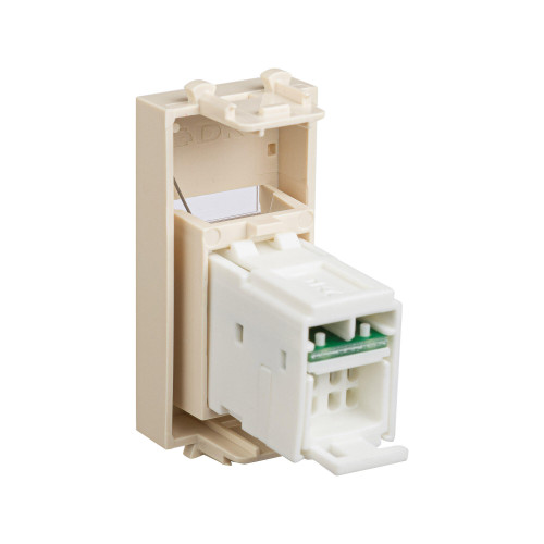 Компьютерная розетка RJ-45 модульная, кат.5е, Avanti, ванильная дымка, 1 модуль
