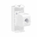 Компьютерная розетка RJ-45 без шторки модульная , кат.6А, Avanti, белое облако, 1 модуль