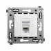 Компьютерная розетка RJ-45 в стену, кат.6A одинарная, Компьютерная розетка RJ-45 в стену, кат.6A одинарная,