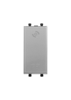 Диммер кнопочный модульный для LED ламп, Avanti, закаленная сталь, 1 модуль