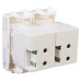 USB зарядное устройство модульное, Avanti, белое облако, 2 модуля, 2.1 А