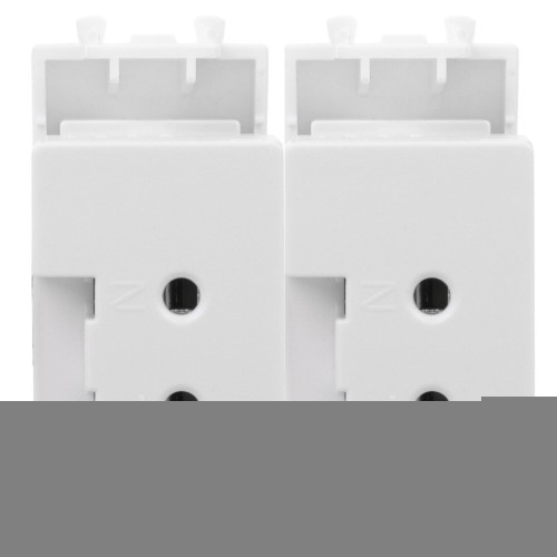 USB зарядное устройство модульное, Avanti, белое облако, 2 модуля, 2.1 А