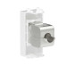 Компьютерная розетка RJ-45 без шторки модульная, кат.5е экранированная, Avanti, белое облако, 1 модуль Компьютерная розетка RJ-45 без шторки модульная, кат.5е экранированная, Avanti, белое облако, 1 модуль