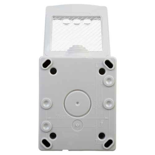 Коробка для настенного монтажа IP55, Avanti, серая, 2 модуля