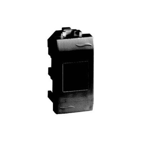 Компьютерная розетка RJ45 кат.5e экран., 8P8C, Brava, черная, 1мод