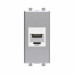 Компьютерная розетка RJ-45 без шторки модульная, кат.6А, Avanti, закаленная сталь, 1 модуль Компьютерная розетка RJ-45 без шторки модульная, кат.6А, Avanti, закаленная сталь, 1 модуль
