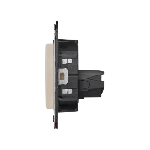USB 3.0 розетка одинарная в стену, тип А-А, Avanti, ванильная дымка