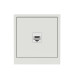Компьютерная розетка RJ-45 без шторки, кат.6А одинарная,KANT, белый песок