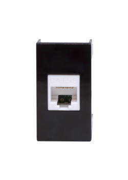 Розетка RJ-45 кат.5E, ЭУИ Вива (Viva),1 мод.,черн