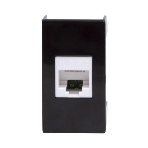 Розетка RJ-45 кат.5E, ЭУИ Вива (Viva),1 мод.,черн