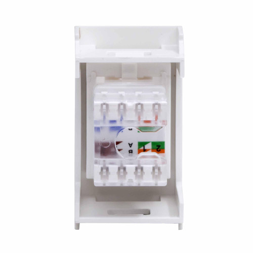Компьютерная розетка RJ-45, кат. 5е, 8P8C, ЭУИ Вива (Viva), белая, 1модуль