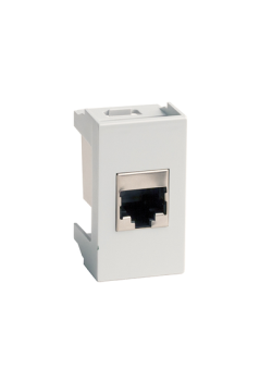 Розетка RJ-45 кат5E,экр, ЭУИ Вива (Viva),1 мод.,сер