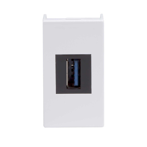 USB 3.0 розетка, ЭУИ Вива (Viva), белая, 1 мод.